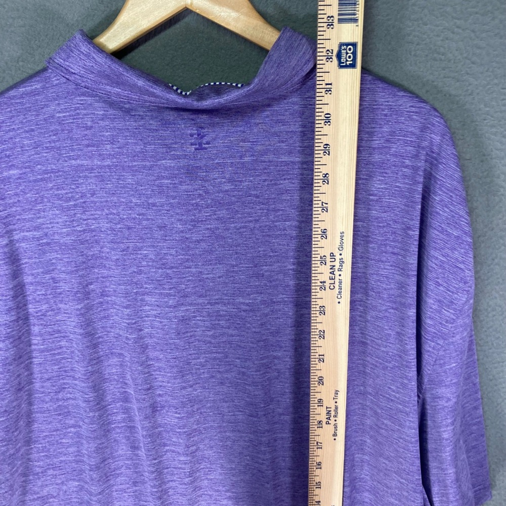 IZOD Golf Polo Shirt Mens 4XL Purple Stretch Short Sleeve - Picture 4 of 10